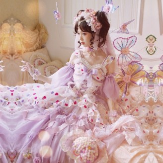 Magic Castle Hime Lolita Style Dress by Cat Fairy JSK (CF25A)